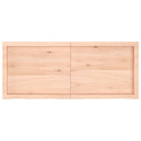 Wall Shelf 120x50x(2-6) cm Untreated Solid Wood Oak