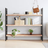 Wall Shelf 140x30x(2-4) cm Untreated Solid Wood Oak