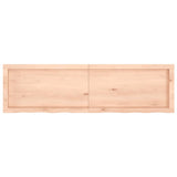 Wall Shelf 140x40x(2-4) cm Untreated Solid Wood Oak