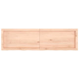 Wall Shelf 140x40x(2-6) cm Untreated Solid Wood Oak