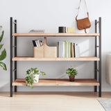 Wall Shelf 140x50x(2-4) cm Untreated Solid Wood Oak