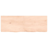 Wall Shelf 140x50x(2-6) cm Untreated Solid Wood Oak