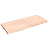 Wall Shelf 140x60x(2-6) cm Untreated Solid Wood Oak