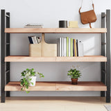 Wall Shelf 140x60x(2-6) cm Untreated Solid Wood Oak