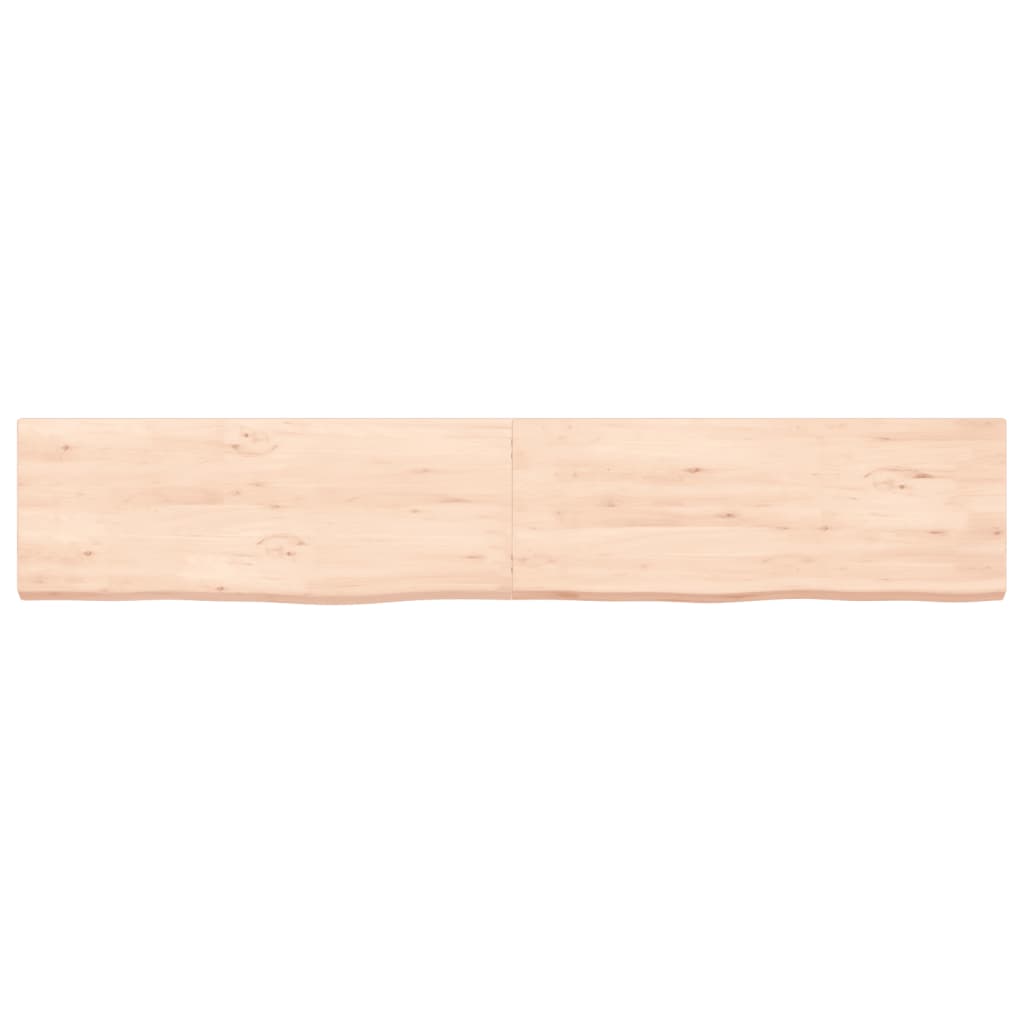 Wall Shelf 160x30x(2-4) cm Untreated Solid Wood Oak