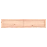 Wall Shelf 160x30x(2-4) cm Untreated Solid Wood Oak