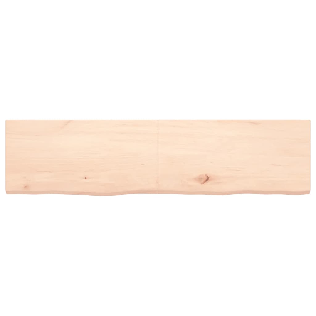 Wall Shelf 160x40x(2-4) cm Untreated Solid Wood Oak