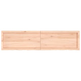 Wall Shelf 160x40x(2-4) cm Untreated Solid Wood Oak