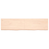 Wall Shelf 160x40x(2-6) cm Untreated Solid Wood Oak