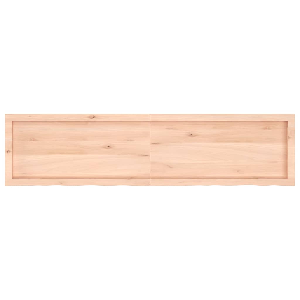 Wall Shelf 160x40x(2-6) cm Untreated Solid Wood Oak