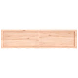 Wall Shelf 160x40x(2-6) cm Untreated Solid Wood Oak