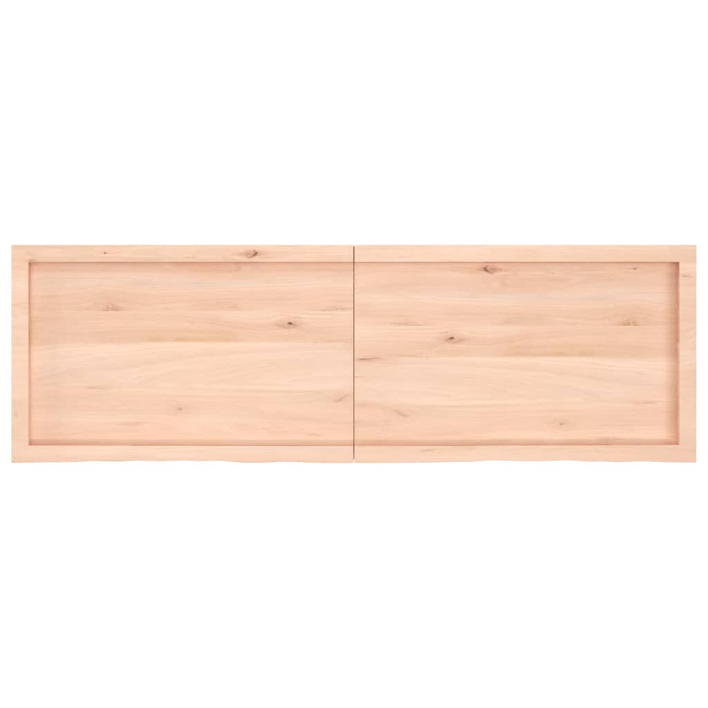 Wall Shelf 160x50x(2-4) cm Untreated Solid Wood Oak