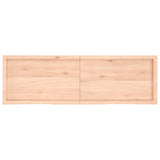 Wall Shelf 160x50x(2-6) cm Untreated Solid Wood Oak