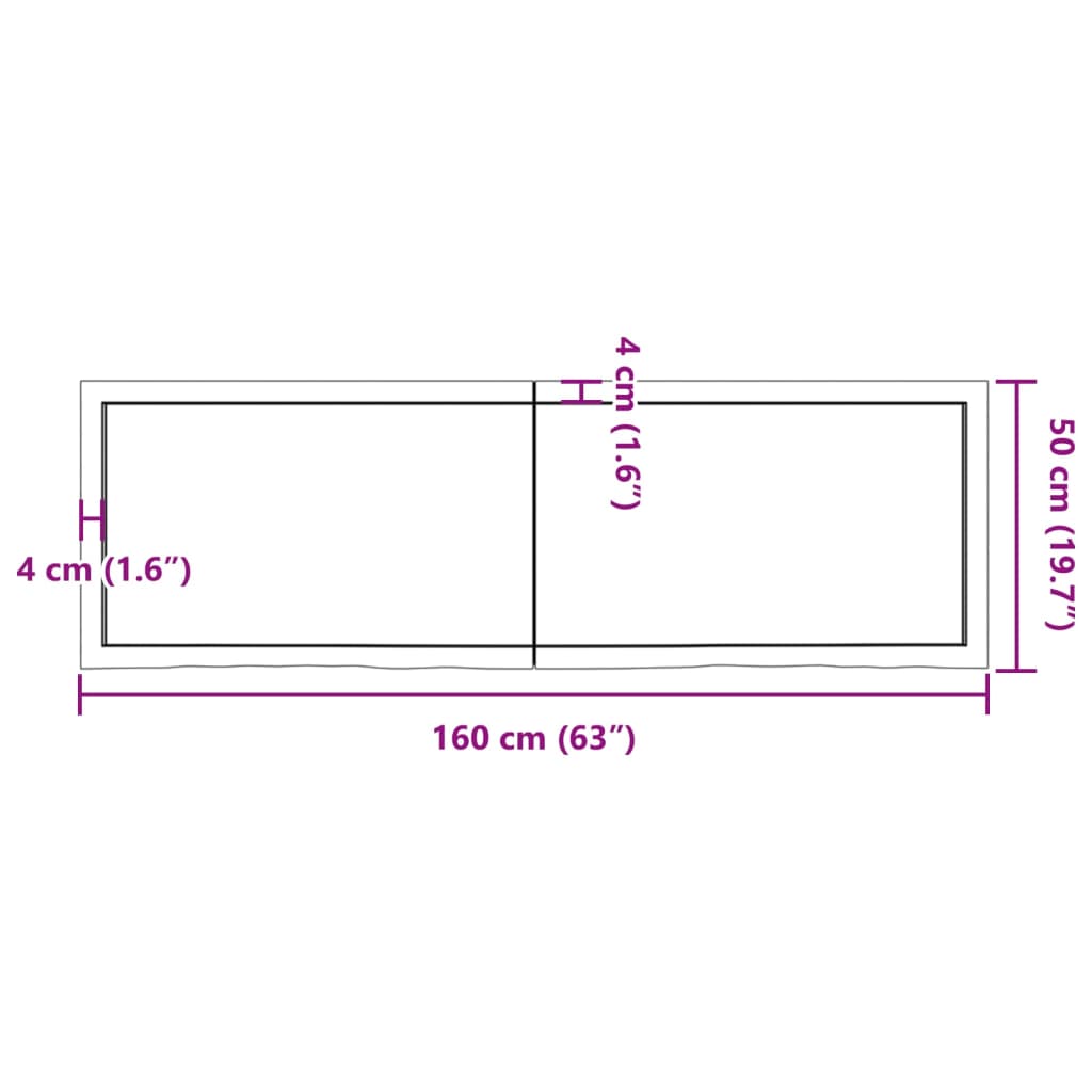 Wall Shelf 160x50x(2-6) cm Untreated Solid Wood Oak