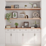 Wall Shelf 160x60x(2-4) cm Untreated Solid Wood Oak