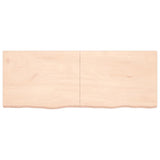 Wall Shelf 160x60x(2-4) cm Untreated Solid Wood Oak