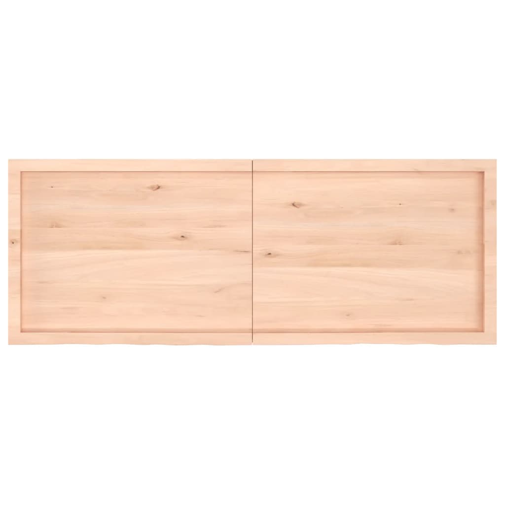 Wall Shelf 160x60x(2-4) cm Untreated Solid Wood Oak