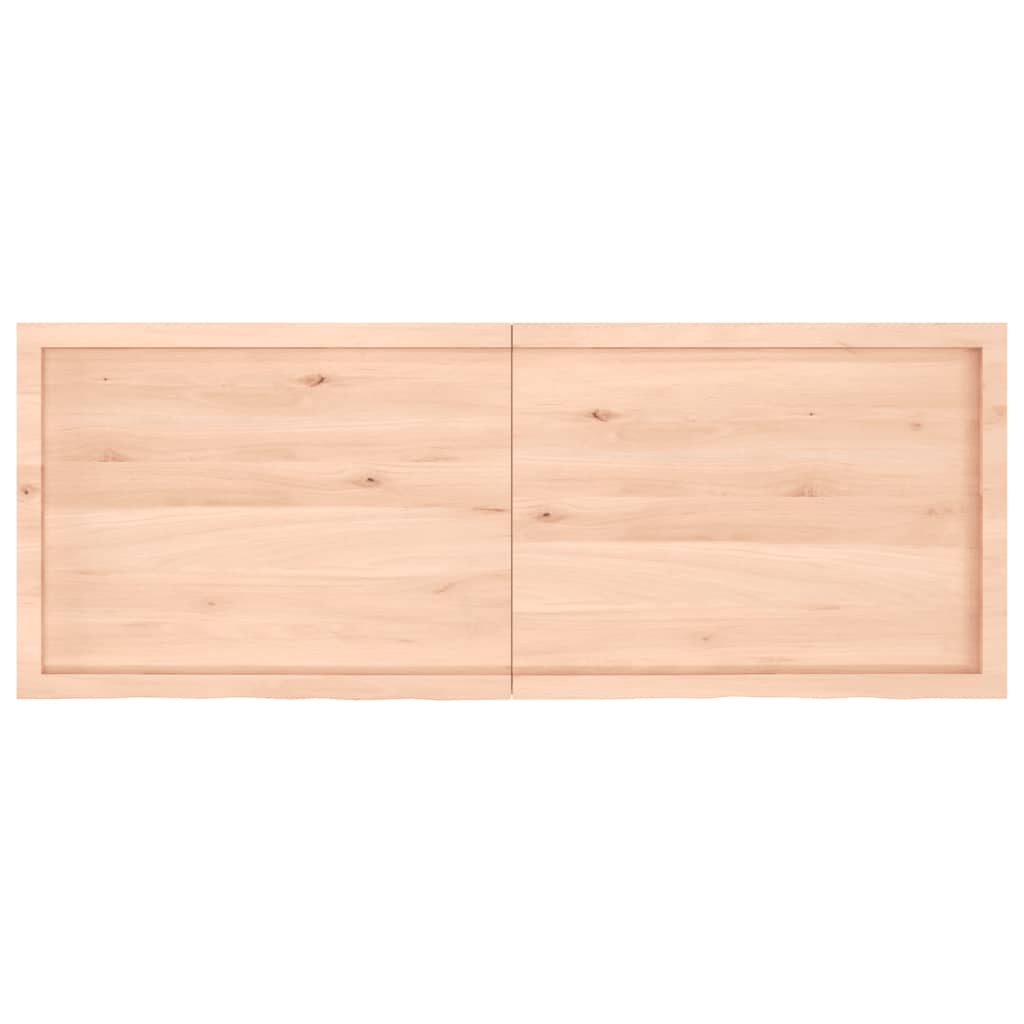 Wall Shelf 160x60x(2-6) cm Untreated Solid Wood Oak