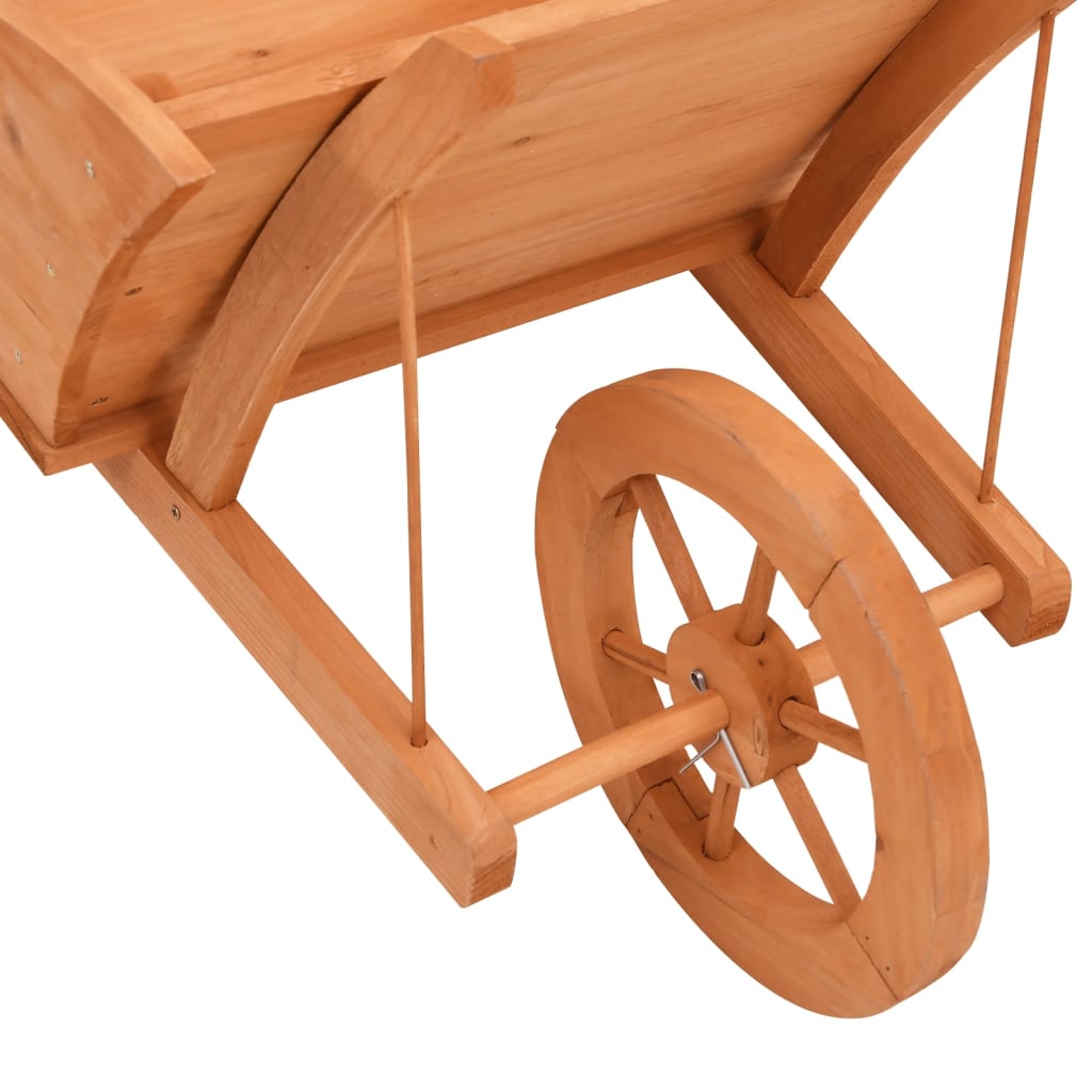 Wheelbarrow Planter 128x45.5x43 cm Solid Wood Fir