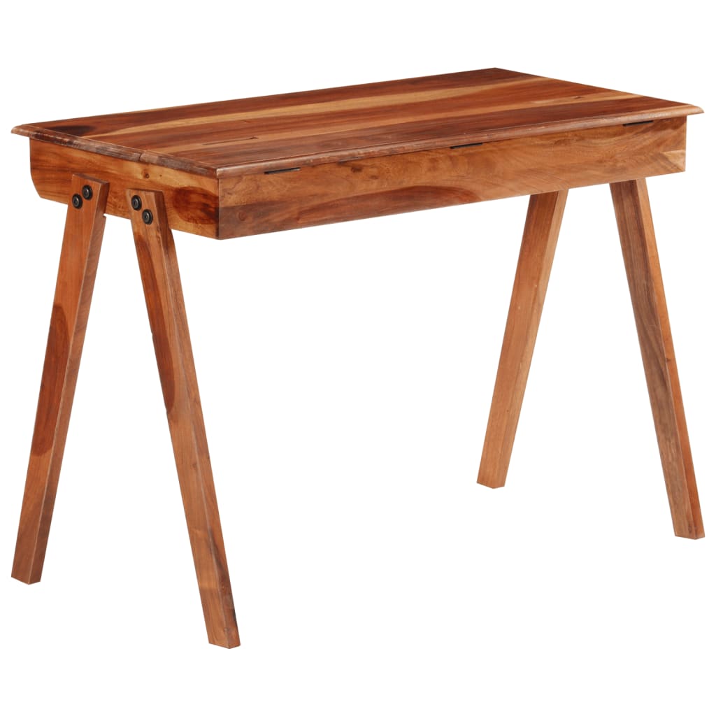 Writing Desk with Drawer 110x50x77 cm Solid Wood Acacia