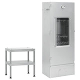 BBQ Oven Smoker with Table Galvanised Steel