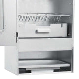 BBQ Oven Smoker with Table Galvanised Steel