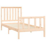 Bed Frame without Mattress 100x200 cm Solid Wood Pine