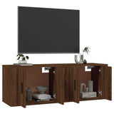 Wall-mounted TV Cabinets 2 pcs Brown Oak 57x34.5x40 cm