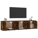 Wall-mounted TV Cabinets 3 pcs Smoked Oak 57x34.5x40 cm