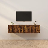 Wall-mounted TV Cabinets 3 pcs Smoked Oak 57x34.5x40 cm