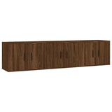 Wall-mounted TV Cabinets 3 pcs Brown Oak 57x34.5x40 cm