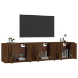 Wall-mounted TV Cabinets 3 pcs Brown Oak 57x34.5x40 cm