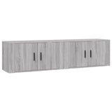 Wall-mounted TV Cabinets 2 pcs Grey Sonoma 80x34.5x40 cm