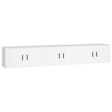 Wall-mounted TV Cabinets 3 pcs White 80x34.5x40 cm