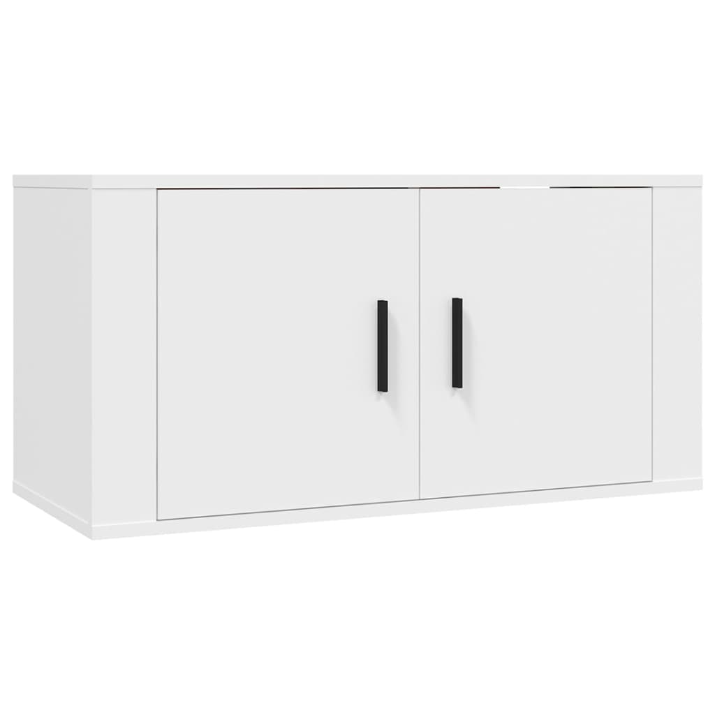 Wall-mounted TV Cabinets 3 pcs White 80x34.5x40 cm