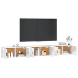 Wall-mounted TV Cabinets 3 pcs High Gloss White 100x34.5x40 cm