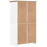 Wardrobe BODO White and Brown 101x52x176.5 cm Solid Wood Pine