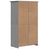 Wardrobe BODO Grey 101x52x176.5 cm Solid Wood Pine