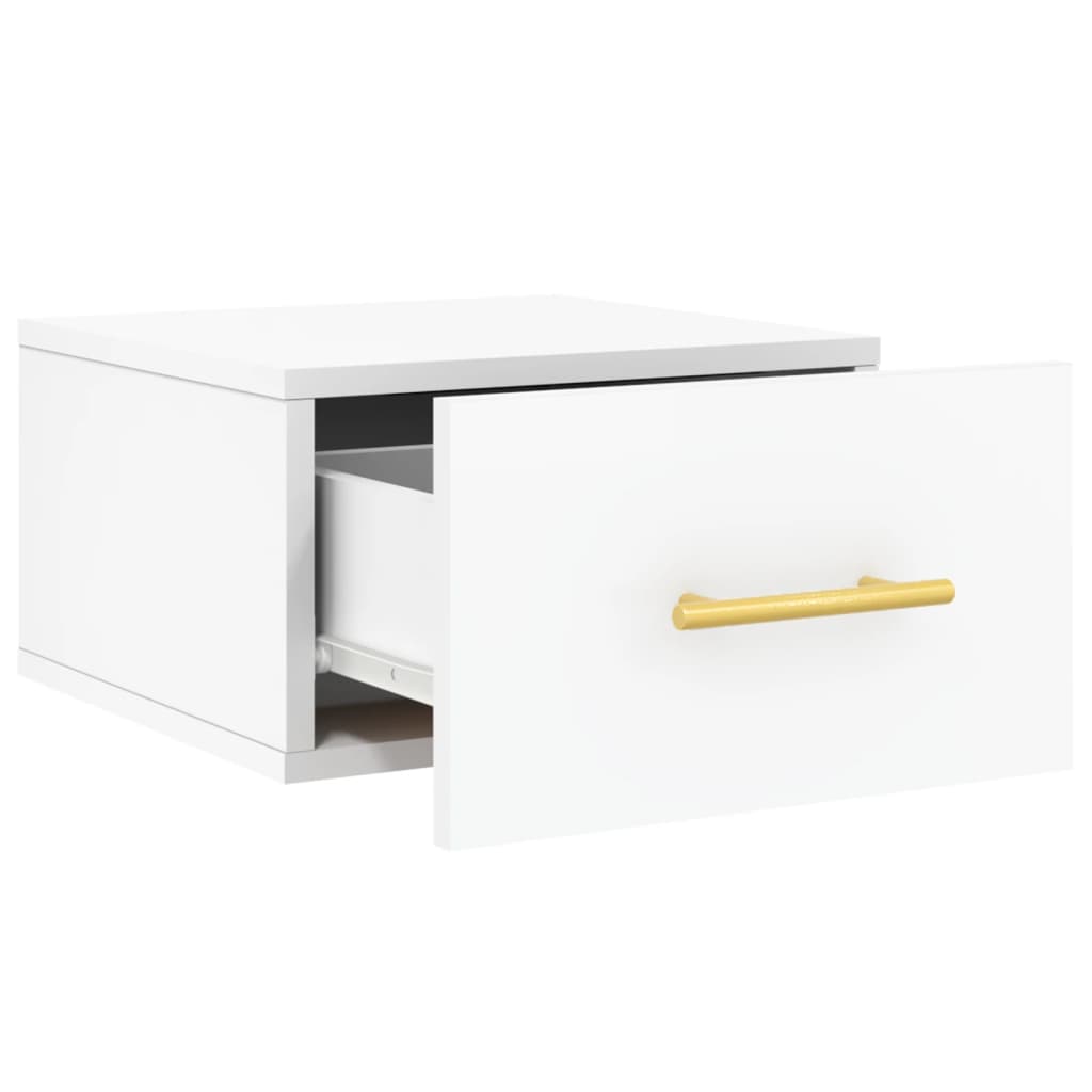 Wall-mounted Bedside Cabinet White 35x35x20 cm