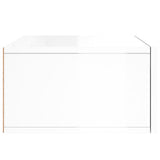 Wall-mounted Bedside Cabinet High Gloss White 35x35x20 cm