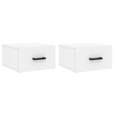 Wall-mounted Bedside Cabinets 2 pcs White 35x35x20 cm