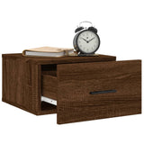 Wall-mounted Bedside Cabinets 2 pcs Brown Oak 35x35x20 cm