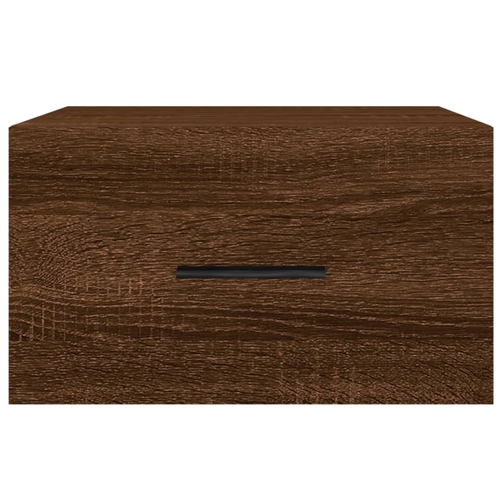 Wall-mounted Bedside Cabinets 2 pcs Brown Oak 35x35x20 cm