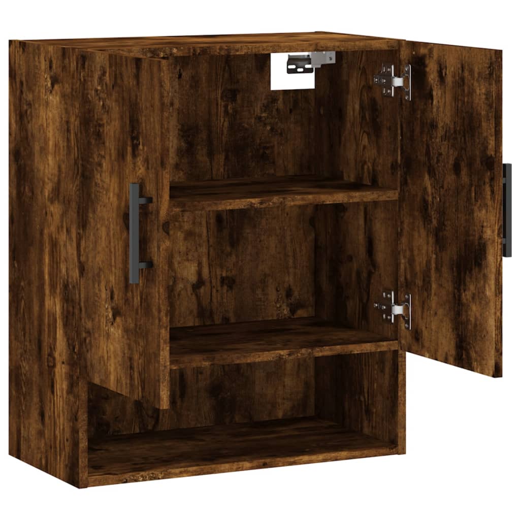 Wall Cabinet Smoked Oak 60x31x70 cm Engineered Wood