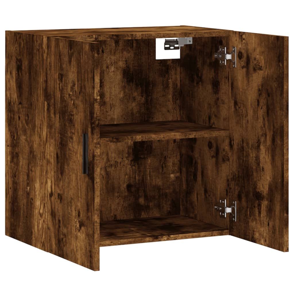 Wall Cabinet Smoked Oak 60x31x60 cm Engineered Wood