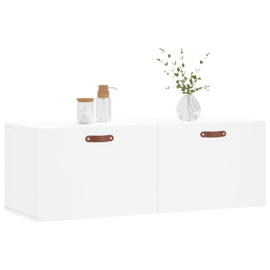 Wall Cabinet White 100x36.5x35 cm Engineered Wood