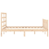 Bed Frame without Mattress 140x200 cm Solid Wood Pine