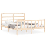 Bed Frame without Mattress 160x200 cm Solid Wood Pine