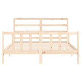 Bed Frame without Mattress 160x200 cm Solid Wood Pine