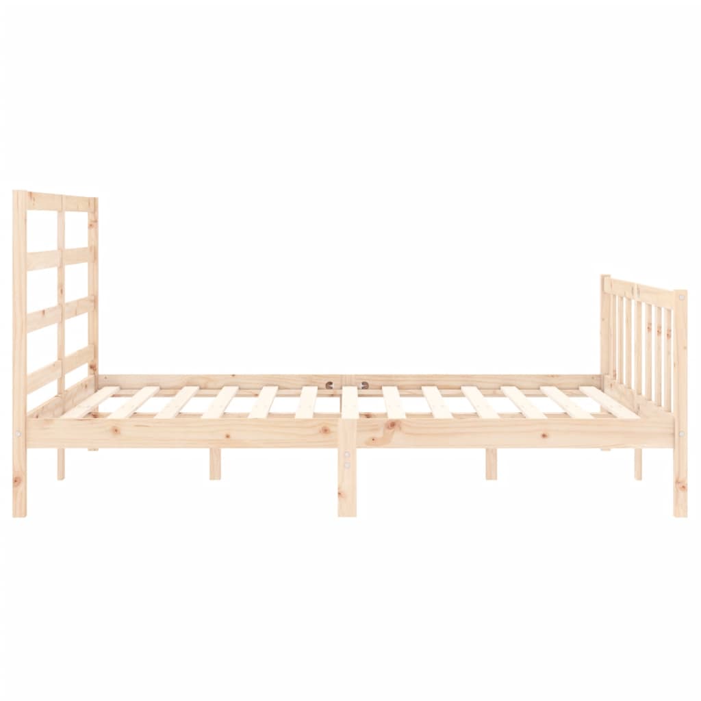 Bed Frame without Mattress 160x200 cm Solid Wood Pine